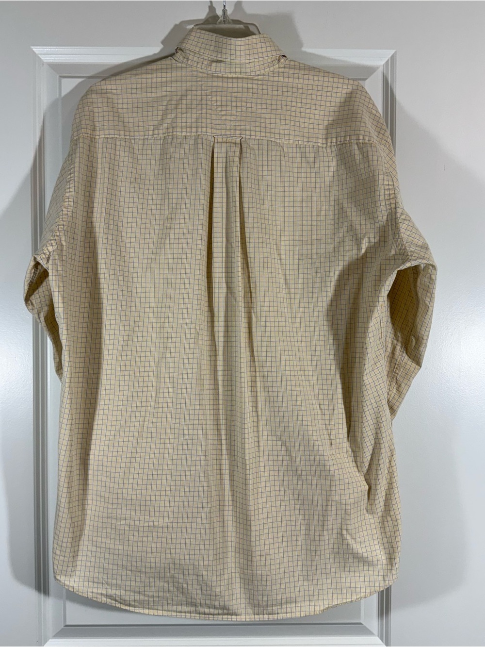 Vintage Tommy Hilfiger American Classics Dress Shirt Yellow/Blue Check - Picture 14 of 15